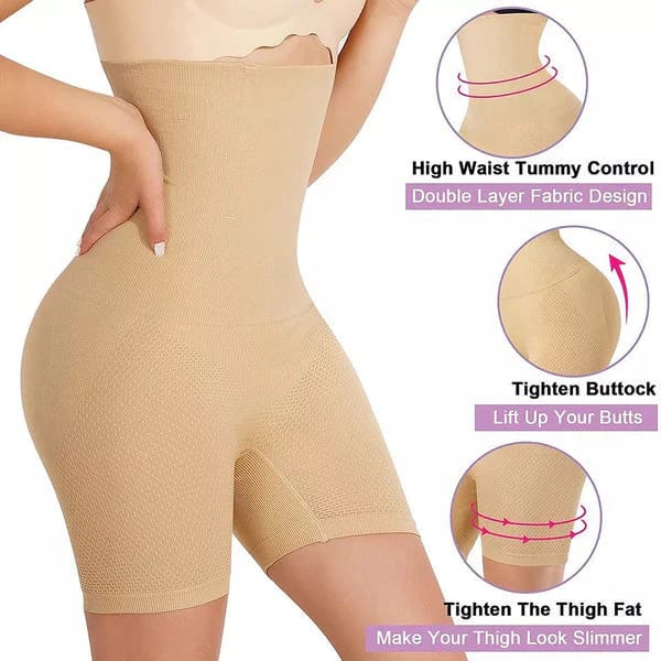 High-Waist Women's Half Nicker Body Shaper – Slim & Confident Look